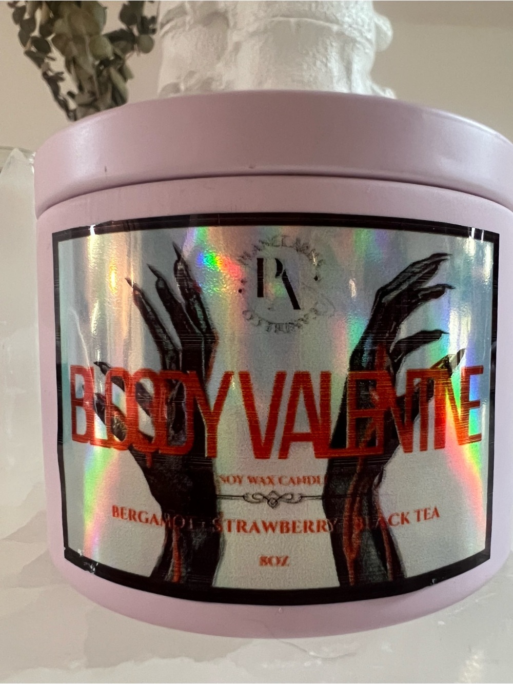 Planet Aries Bloody Valentine 8oz candle - Picture 3 of 3
